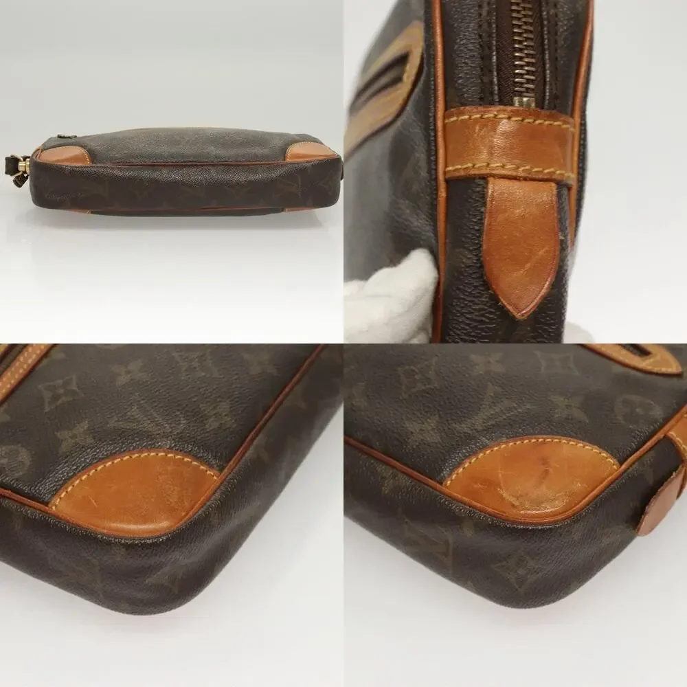 Louis Vuitton Monogram Marly Dragonne GM Clutch Bag Brown